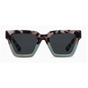 Women's Peepers Out of Office Polarized Sunglasses Mint Green/Black Marble